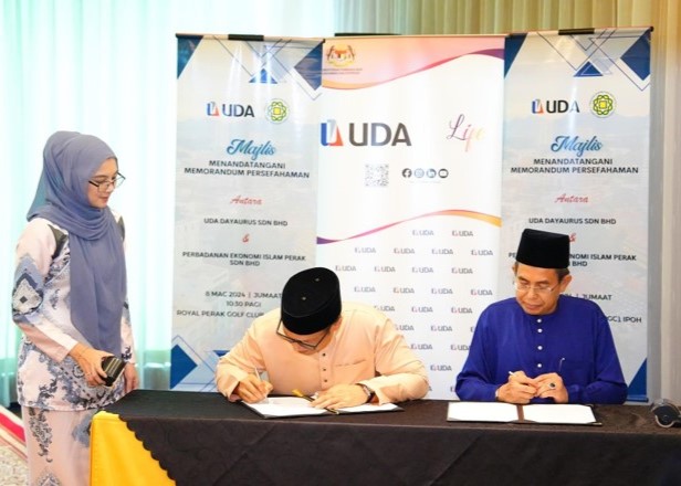 MAJLIS MENANDATANGANI MEMORANDUM PERSEFAHAMAN (MoU) ANTARA UDA DAYAURUS SDN BHD DAN PERBADANAN EKONOMI ISLAM PERAK SDN BHD (PSB)